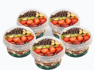 5 Bowls of Choco Luxe Parfait